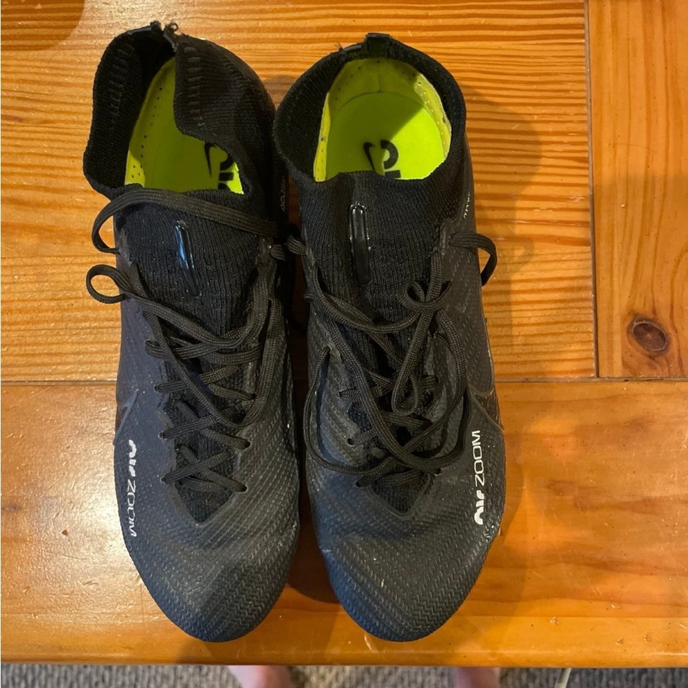 Nike Black Mercurial Zoom with Breathable Knit Upper